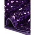 thumbnail image 5 of INSPIRE CHIC Women's Skirt Glitter Sequin High Waist Stretchy Party Mini Skirts M Purple, 5 of 6