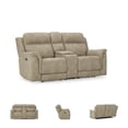 thumbnail image 3 of Ashley Furniture Next-Gen DuraPella Sand Power Reclining Loveseat with Console, 3 of 16