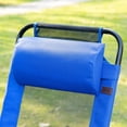 thumbnail image 3 of Folding Patio Chairs (2), Blue Outdoor Chair With Adjustable Sling And Detachable Head Pillow For Outdoor, Garden, Lawn Use Back Garden, 3 of 5