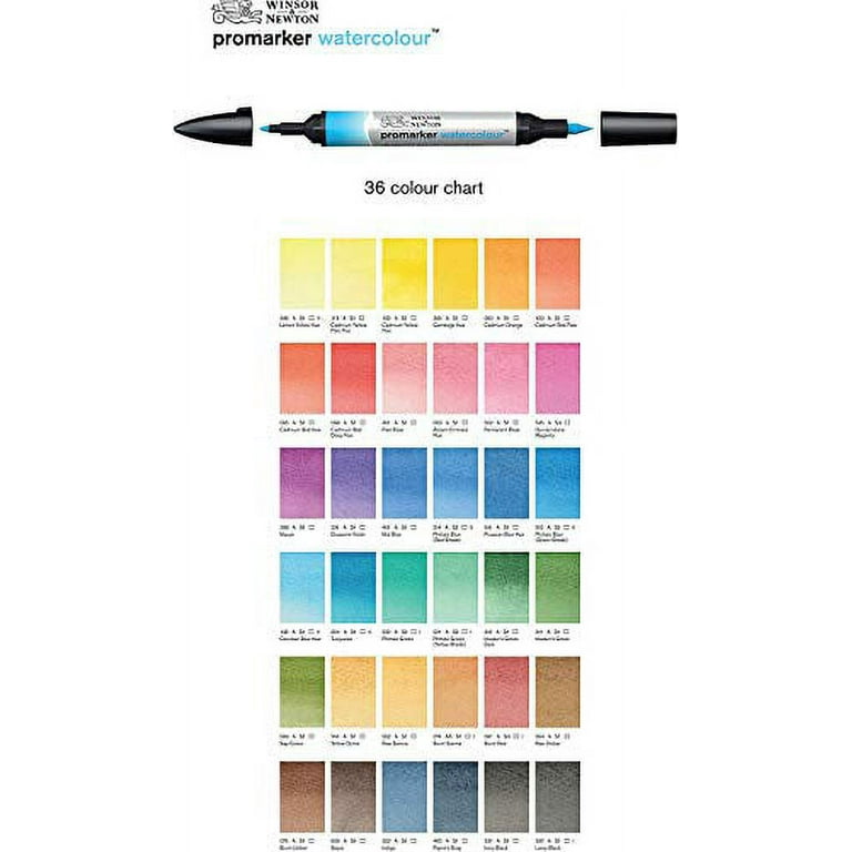 Promarker Color Chart  Color chart, Alcohol markers, Sketch markers