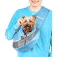 thumbnail image 1 of ¡Cuddlissimo! Bolsa tipo Slingshot para Mascotas - Pequeño Perro Cachorro Gato - Bandolera (Azul), 1 of 3