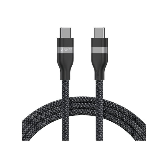 Anker USB C Cable, 240W 6 ft Upcycled-Braided USB C to USB C Cord, Type C Charger Fast Charging Cable
