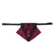 thumbnail image 5 of Methold Mascota Bandana Bowknot Mascota Pañuelo Algodón Decoración Animal Babero Bufanda con Collar, Rojo Negro, S Negro rojo S 5piezas, 5 of 6