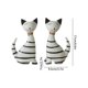 thumbnail image 3 of CaiYueKe 2 Pcs Handmade Wooden Cat Shelf Sitter Table Decor, Cute Kitty Figurine Ornament for Home Office Desk, Living Room Bedroom Decorations, Artistic Animal Statue Gift, 3 of 8