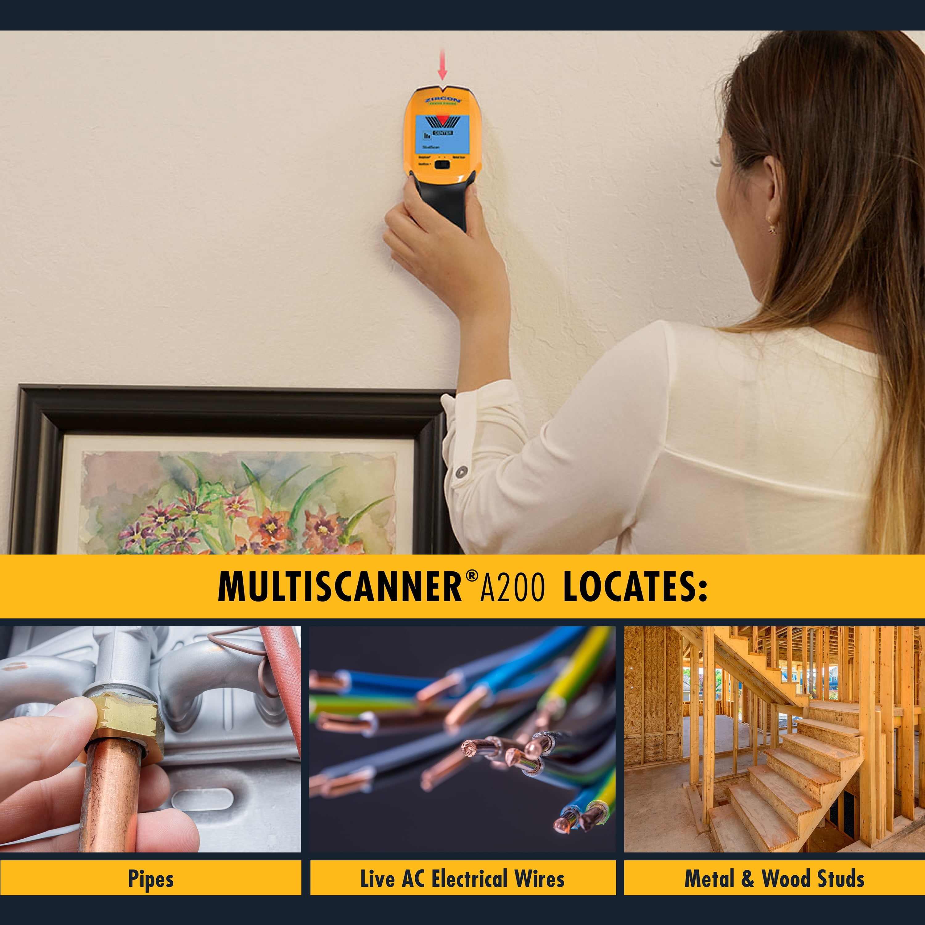 Zircon MultiScanner A200 Electronic Stud Finder