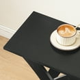 thumbnail image 2 of HOOBRO X-Design Narrow End Table with Open Storage, Black, 2 of 10
