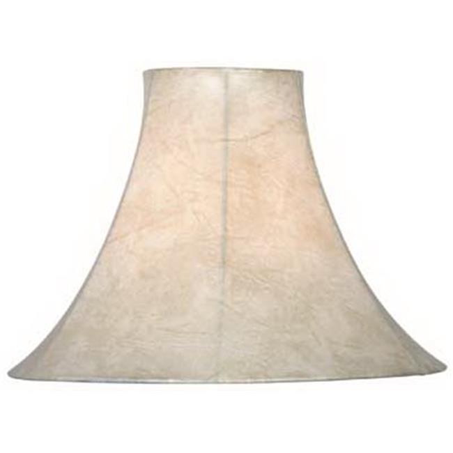 Kenroy Home FMSH11315TN 5.5 in. Tan Faux Leather Bell Lamp Shade