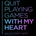 thumbnail image 2 of Women's Backstreet Boys Quit Playing Games With My Heart  Graphic T-Shirt, 2 of 4