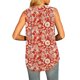 thumbnail image 3 of Gibobby Camisa en V con estampado suelto para mujer, blusas informales de verano, blusa con cuello sin mangas, y camisolas(Rojo,M), 3 of 5