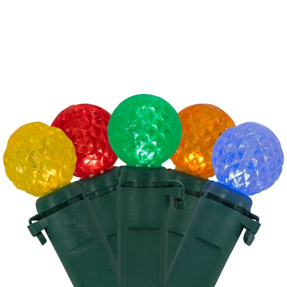 Northlight LED G12 Berry Christmas Lights - Multicolor - 16' Green Wire - 50ct