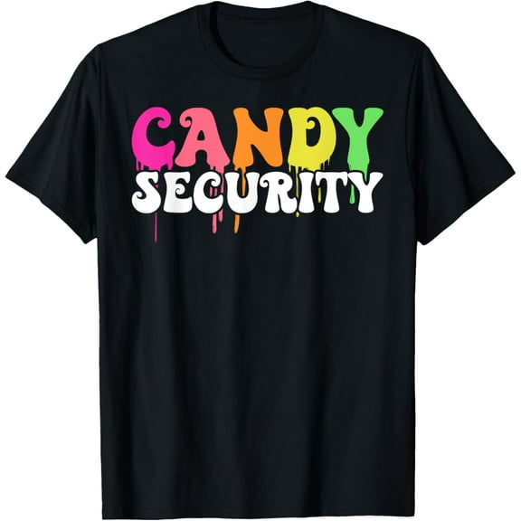 Funny Candy Security Halloween Costume Parents T-Shirt