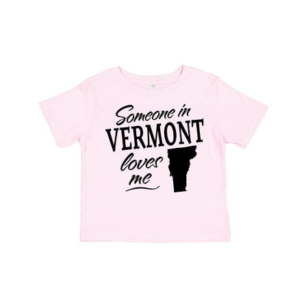 

Inktastic Someone in Vermont Loves Me Gift Toddler Boy or Toddler Girl T-Shirt