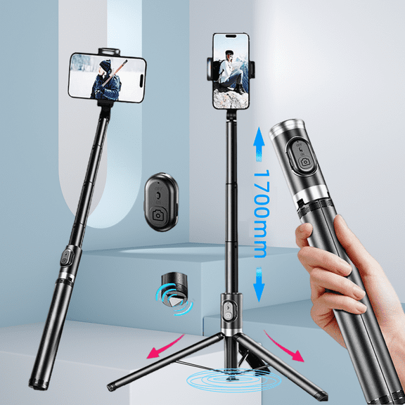 DODOUP Intelligent AI Follow-Up Anti Shake Pan Tilt Tripod Selfie Stick Gimbal Stabilizer For Smartphone With Bluetooth Remote