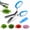 Blue, variant on 5-Layer Vegetable Shears, Multipurpose 5 Blade Scissors, Kitchen Shears Chopper Tool with Upgraded Offset Handle and Cleaning Comb, Kitchen Gadgets for Quickly Preparing Fresh Herbs