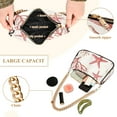 thumbnail image 2 of FORMRS Womens Shoulder Bag with Chain Strap Clutch Purse Cute Tote Handbag, White Starfish, 2 of 7