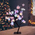 thumbnail image 2 of 1 lámpara de árbol de flores artificiales de 36 LED con carga USB para decoración de mesa, 2 of 7