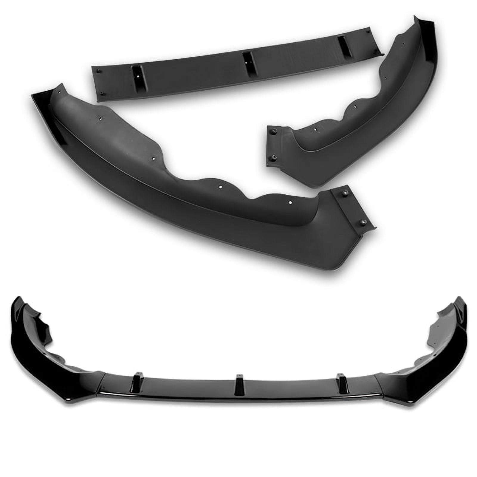 For 2013-2016 Ford Fusion Mondeo Painted Black Front Bumper Body Kit Spoiler Lip