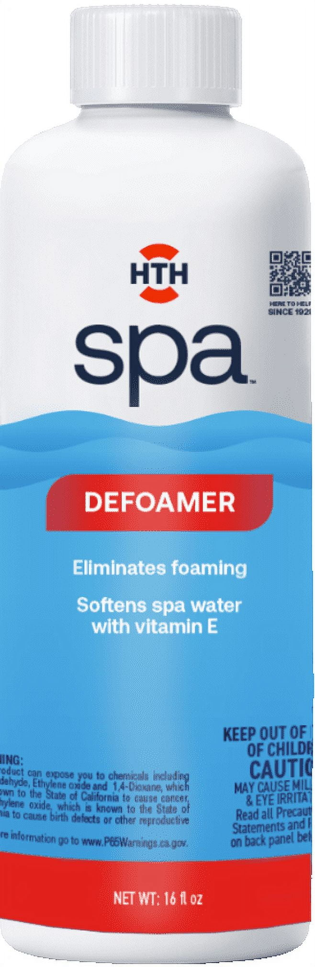 (3 pack) HTH Spa Care Pool & Spa Defoamer — Liquid, 14 fl oz — Pool and Spa Chemical Foam Reducer