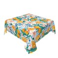thumbnail image 6 of Zufioo Colorful Fruits Print Square Decorative Tablecloth, Wrinkle-resistant, Waterproof and Oil-resistant Tablecloth Coffee Table Cloth, Suitable for Restaurants-54"x54", 6 of 8