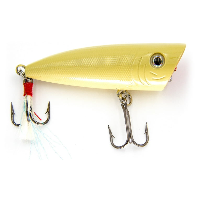 (3 pack) Ozark Trail 1/4 Ounce Translucent Popper Fishing Lure