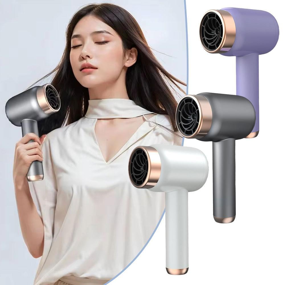 Portable Cordless Hair Dryer, 2600mAh, 500W, Hot & Cold, USB Rechargeable, Travel