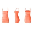thumbnail image 3 of Vestido de verano sin mangas con cuello barco para mujer, vestido ajustado para club nocturno, naranja, S Eigraketly AP1098-21B, 3 of 7