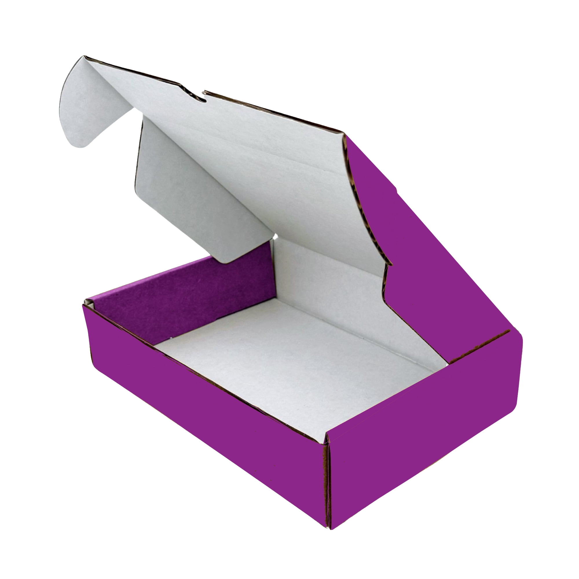 Ucanpack 1/8" Inch Thick Moving Mailers Box 7½x6 5/8x6½", Made In USA- Small Boxes For Gift 25 Pcs, Purple Corrugated Carton For Small Business, Packing Supplies