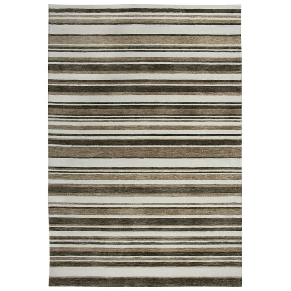 Rizzy Rugs Villa Area Rug VLA104 Beigs/Brown Bars Banded 8' 6" x 11' 6" Rectangle