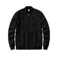 thumbnail image 6 of FRSASU Men's Suede Bomber Jacket Zip‑Up Stand Collar Long Sleeve Casual Lightweight Outerwear with Side Pockets Black, 6 of 7