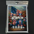 thumbnail image 3 of All American Bichon Frise Greeting Cards Pack of 8 7 in x 5 in, 3 of 3