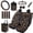 Hippie Flower, variant on Yuyamidu Cactus Car Seat Cover Full Set 15 PCS Green Steering Wheel Cover Seat Belt Strap Pads Cup Coasters Gabage Box Air Vent Storage Bag Rearview Mirror Cover Keychain Auto Decor