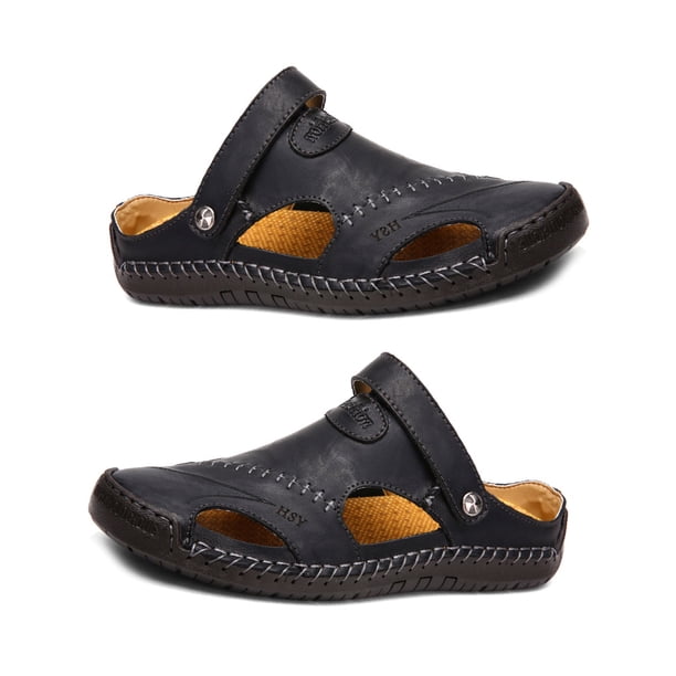 Minnieouse 1 par de sandalias de hombre Primavera Verano transpirable antideslizante reemplazo senderismo viaje marido padre zapatos regalo negro Type2 NO2