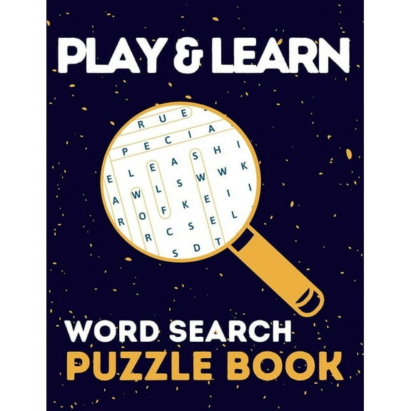 Play & Learn Word Search Puzzle Book (Paperback)(Large Print)