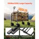 thumbnail image 4 of VEVOR - Carrito plegable 2 en 1, con capacidad de 250 kg y 220 l, se convierte en banco, con asa ajustable, ideal para exteriores, compras, camping y jardinería., 4 of 9