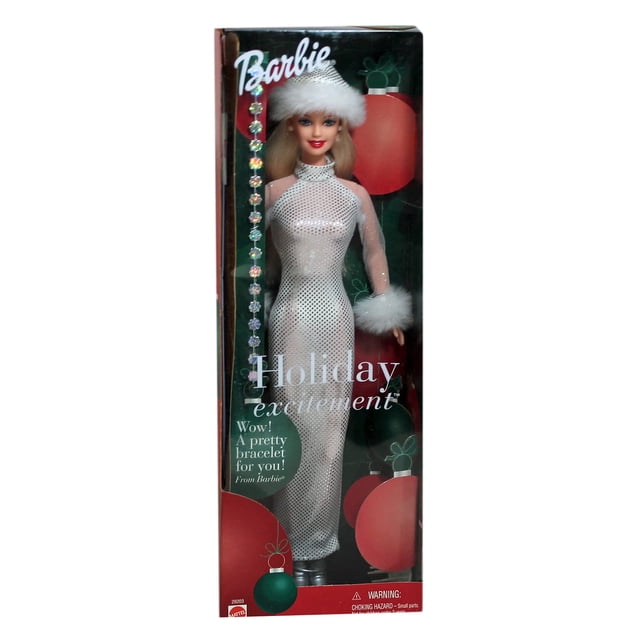 Barbie Holiday Excitement Doll with a Bracelet for You Barbie -
