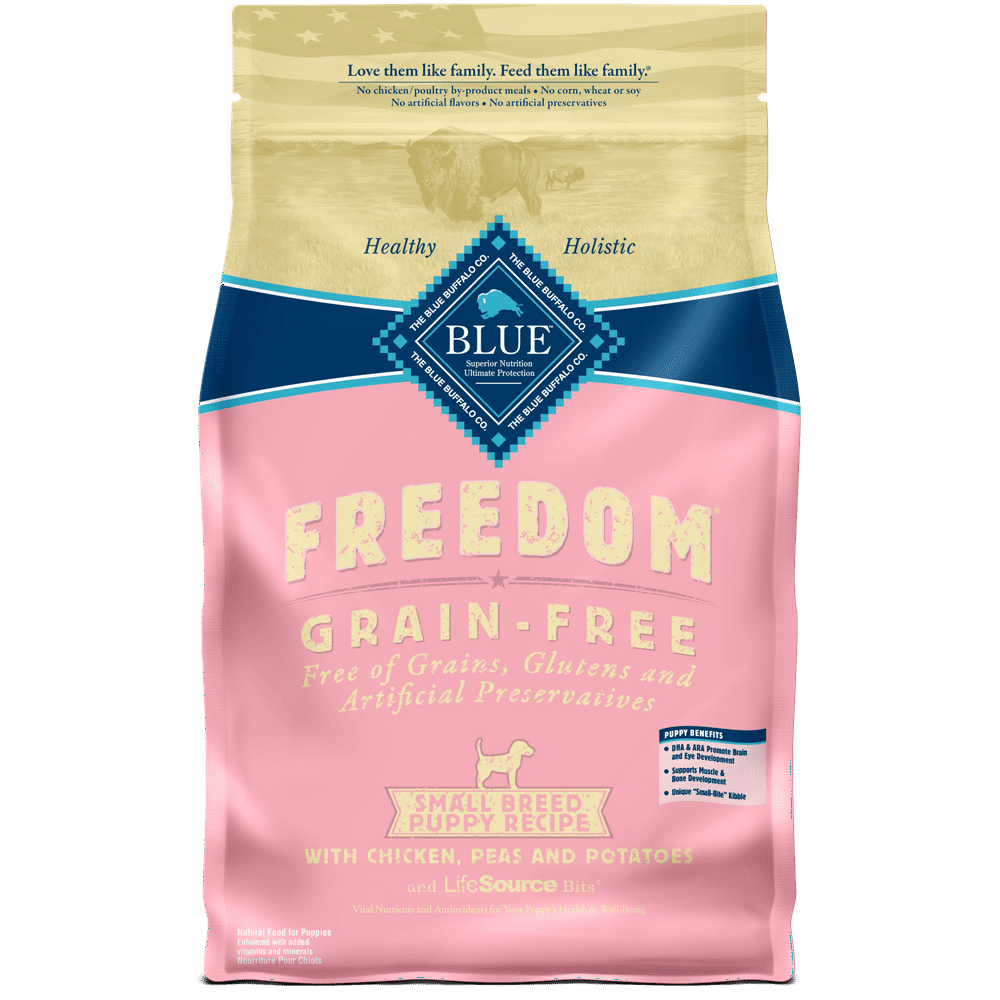Blue Buffalo Freedom Grain Free Natural Puppy Small Breed Dry Dog Food, Chicken 4 Lb Walmart