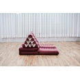 thumbnail image 6 of Leewadee Comfortable Japanese Floor Mattress - Thai Floor Bed With Triangle Cushion - Futon Mattress - XL Extra Wide Thai Massage Mat,  Blue, Kapok Filling, 6 of 8