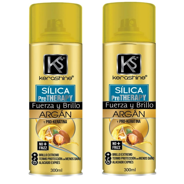 Kerashine sílica en spray de argan 300 ml c/u termo - 2 piezas Kerashine Cuidado del cabello