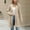 Khaki, variant on Sentmoon Knit Sweater for Women Oversized Long Sleeve Fall Womens Clothes Solid Color Stretchy and Flexible Loose Knitted Women's Fashion with Pocket Winter Stylish for Lounge Sweater L