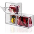 thumbnail image 2 of Amgo 13.78'' H X 17.32'' W X 11.81'' D lear Handbag Storage Organizer with Magnetic Closure for Closet Display 1 Pack, 2 of 6