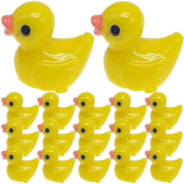 60pcs de paisajismo figuras de pato de escritorio patos en miniatura mini figuras