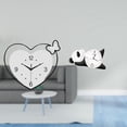 thumbnail image 2 of Reloj De Pared Con Forma De Corazón De Panda, Acrílico, Decorativo, Diseño Creativo, Movimiento Silencioso, Moderno Y Bonito, Decoración Para El Hogar, Sala De Estudio, Sala De Estar,, 2 of 8