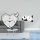 thumbnail image 2 of Reloj De Pared Con Forma De Corazón De Panda, Acrílico, Decorativo, Diseño Creativo, Movimiento Silencioso, Moderno Y Bonito, Decoración Para El Hogar, Sala De Estudio, Sala De Estar,, 2 of 8