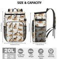 thumbnail image 3 of Travel Cooler Bag - German Shepherd Dogs with Flowers Camping Beer Cooler Backpack with Bottle Opener- Waterproof Insulated Picnic Backpacks - Cooler Bag for Beach, 3 of 6