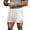 White, variant on Bcfgryg Drawstring Casual With Pockets Solid Waist Sports Shorts Color Men Mid Men's Casual Shorts Men's Cargo Shorts With Pockets Black L