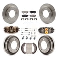 thumbnail image 1 of Transit Auto Front Rear Disc Brake Rotors Semi-Metallic Pads and Drum Kit (9Pc) for Car Chevrolet Tracker Suzuki Vitara K8F-102344, 1 of 11