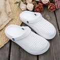 thumbnail image 5 of Dakaela Garden Clogs for Women and Men Lightweight Slip on Mules Sandals Summer Indoor Outdoor Beach Pool Slippers Arch Support Quick Drying Water Shoes White 8, 5 of 7