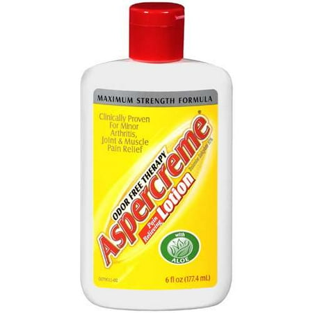 Aspercreme Maximum Strength Formula Odor Free Therapy Pain Relieving Lotion, 6 fl oz