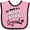 Pink and Black, variant on Inktastic My Mom is a Fantasy Football Legend Boys or Girls Baby Bib