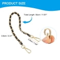thumbnail image 2 of Correa de cadena de bolso Uxcell de 12", Reemplazo de correa de bolsa ajustable, Negro Dorado, 2 of 6